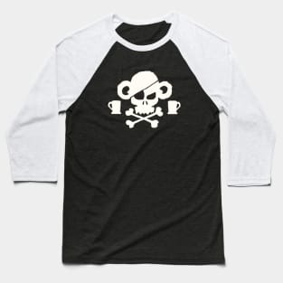 The Jolly Roger of the Drunken Monkey Baseball T-Shirt